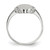 14k White Gold 7.0x14.5mm Open Back Signet Ring