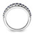 14k White Gold 7/8 carat Lab Grown Diamond VS/SI+ G+ and Lab Created Blue Sapphire Fashion Ring