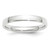 10k White Gold 3mm Lightweight Comfort Fit Wedding Band Size 13.5
