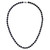 14k White Gold 7-8mm Black Round Akoya Saltwater Cultured Pearl 20 inch Necklace