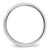 14k White Gold 7mm Beveled Edge Comfort Fit Wedding Band Size 11.5