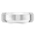 14k White Gold 7mm Beveled Edge Comfort Fit Wedding Band Size 9.5