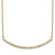 14k 1/2 carat Lab Grown Diamond VS/SI+ G+ Complete 18 inch Curved Bar Necklace