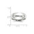 14k White Gold 7mm Standard Weight Comfort Fit Wedding Band Size 11.5