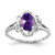 14k White Gold 7x5mm Oval Amethyst ring - Y2-D09C00E0-6779