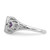 14k White Gold 7x5mm Oval Amethyst ring - Y4-BA720DEF-2794