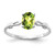 14k White Gold 7x5mm Oval Peridot ring - Y4-37D97E4B-9306