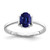 14k White Gold 7x5mm Oval Sapphire ring - Y2-F6F2384C-1529