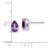 14k White Gold 7x5mm Pear Amethyst Earrings