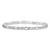 14K White Gold 8 inch 3.5mm Semi-Solid Figaro with Lobster Clasp Bracelet
