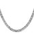 14K White Gold 8 inch 3.75mm Concave Anchor with Lobster Clasp Chain