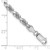 14K White Gold 8 Inch 4.5mm Diamond-cut Quadruple Rope Lobster Clasp Chain