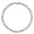 14K White Gold 8 inch 4mm Flat Figaro with Lobster Clasp Bracelet