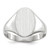 14k White Gold 8.0x11.5mm Open Back Signet Ring