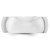 14k White Gold 8mm Half Round Wedding Band Size 12.5