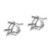 14k White Gold 8mm Trillion Earring Mountings