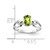 14k White Gold 8x6mm Oval Peridot ring - Y2-4E84851C-7737