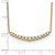 14k 1/2 carat Lab Grown Diamond VS+ F+ Complete 18 inch Fashion Bar Necklace