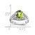 14k White Gold 8x6mm Oval Peridot ring - Y4-03DBE603-1155