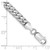 14K White Gold 9 inch 5.5mm Solid Miami Cuban Link with Lobster Clasp Chain