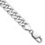 14K White Gold 9 inch 8.5mm Flat Beveled Curb with Lobster Clasp Chain