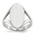 14k White Gold 9.0x17.0mm Closed Back Signet Ring