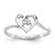 14k White Gold AA Diamond heart ring - Y4-9B60BE4F-5855