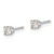 14k White Gold AA Quality Complete Diamond Stud Earring - XW-5E7C0109-8376