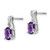 14k White Gold Amethyst and Diamond Earrings - EM-CF0A9870-1158