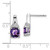 14k White Gold Amethyst and Diamond Earrings - EM-D57FD616-8564
