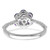 14k White Gold Amethyst and Diamond Floral Ring - RM-50235FE2-2407
