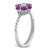 14k White Gold Amethyst and Diamond Floral Ring - RM-50235FE2-2407