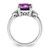 14k White Gold Amethyst and Diamond Ring - RM-338C6ED4-5921