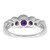 14k White Gold Amethyst and Diamond Ring - RM-7A0693BF-9991