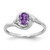 14k White Gold Amethyst and Diamond Ring - XB-D8C59A9D-6271