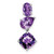 14k White Gold Amethyst Chain Slide - PM-9E7E70FD-4466