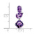 14k White Gold Amethyst Chain Slide - PM-9E7E70FD-4466