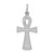 14k White Gold Ankh Cross Pendant - C7-F7EB4441-2554