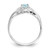 14k White Gold Aquamarine and Diamond Ring - XB-BC665258-4358