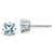 14k White Gold Aquamarine Earrings - XE-95DE4CAD-9215