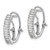 14k White Gold Baguette Diamond Omega Back Hoop Earrings - EM-EABCC267-1277