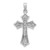 14K White Gold Beaded Cross Charm - K8-AD4D87B9-3973