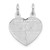14k White Gold BEST FRIEND Break-apart Charm