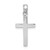 14k White Gold Beveled Cross Charm - C3-B238AA09-6899