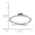 14k White Gold Bezel-set Marquise Amethyst Ring