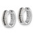 14k White Gold Black and White Diamond Hinged Hoop Earrings - EM-13B537C8-2247