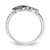 14k White Gold Black Diamond Infinity Ring