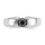 14k White Gold Black Diamond Mens Ring - RM-4F72DB74-6394