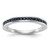 14k White Gold Blue Sapphire Complete Channel Band - RM-EDAD16E5-3349