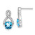 14k White Gold Blue Topaz and Diamond Earrings - EM-DC4B9B45-7690